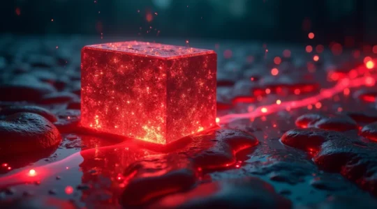 Illustration symbolique représentant la liquidité comme le sang vital circulant dans les veines d'une entreprise dynamique