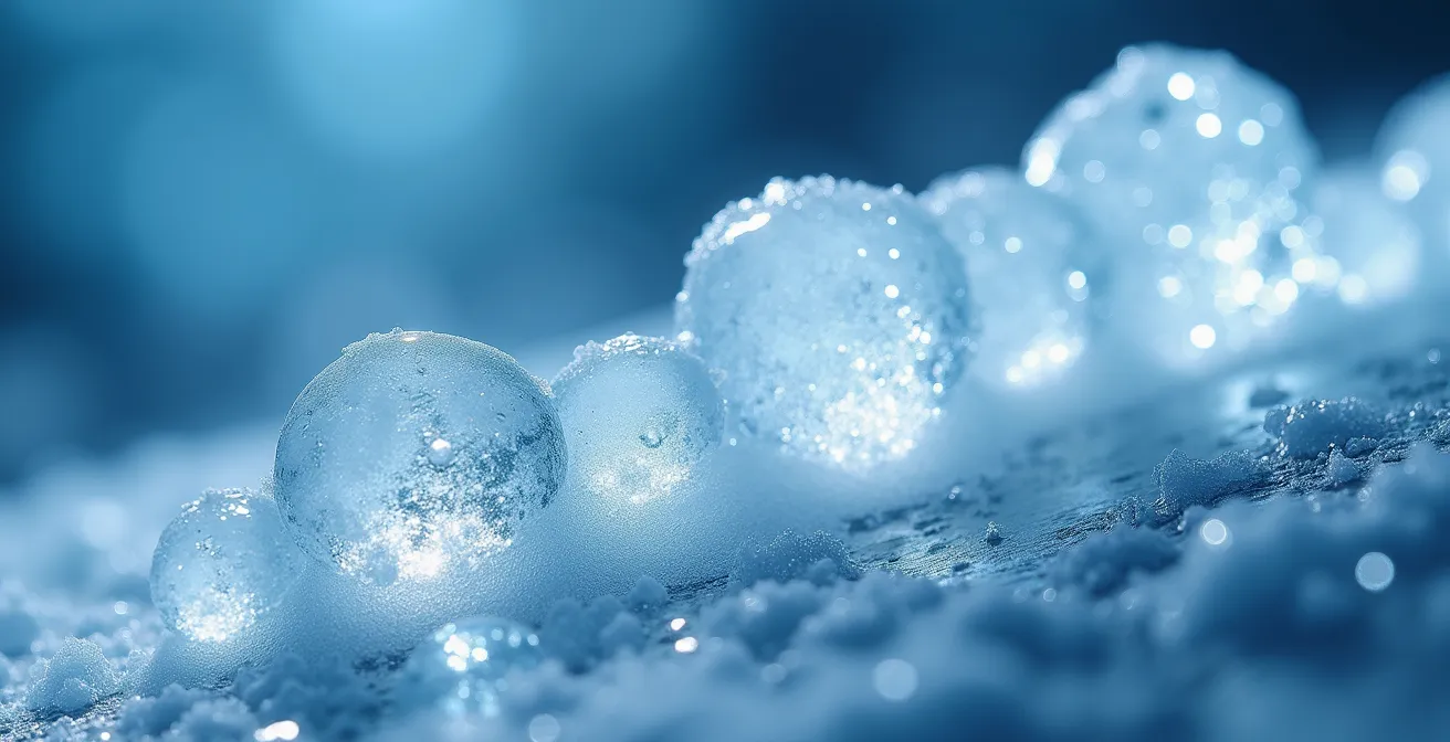 Visualisation métaphorique de l'effet boule de neige de la dette publique