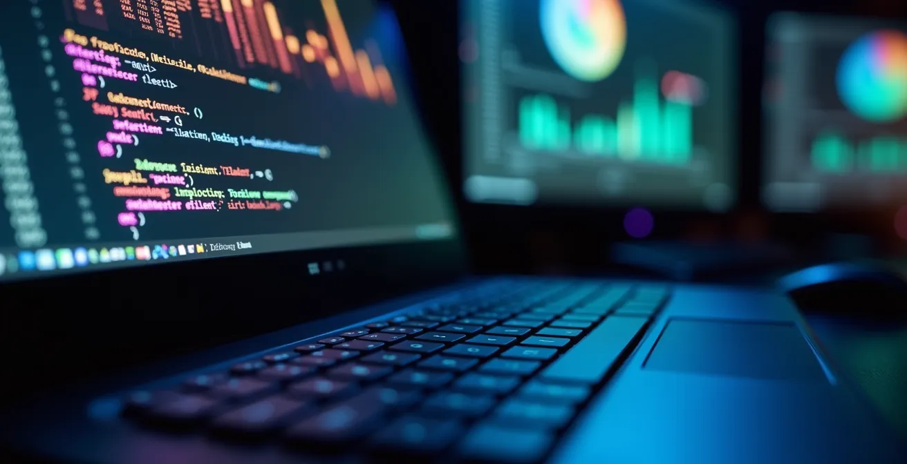 Interface de développement Python avec visualisation de résultats de backtesting