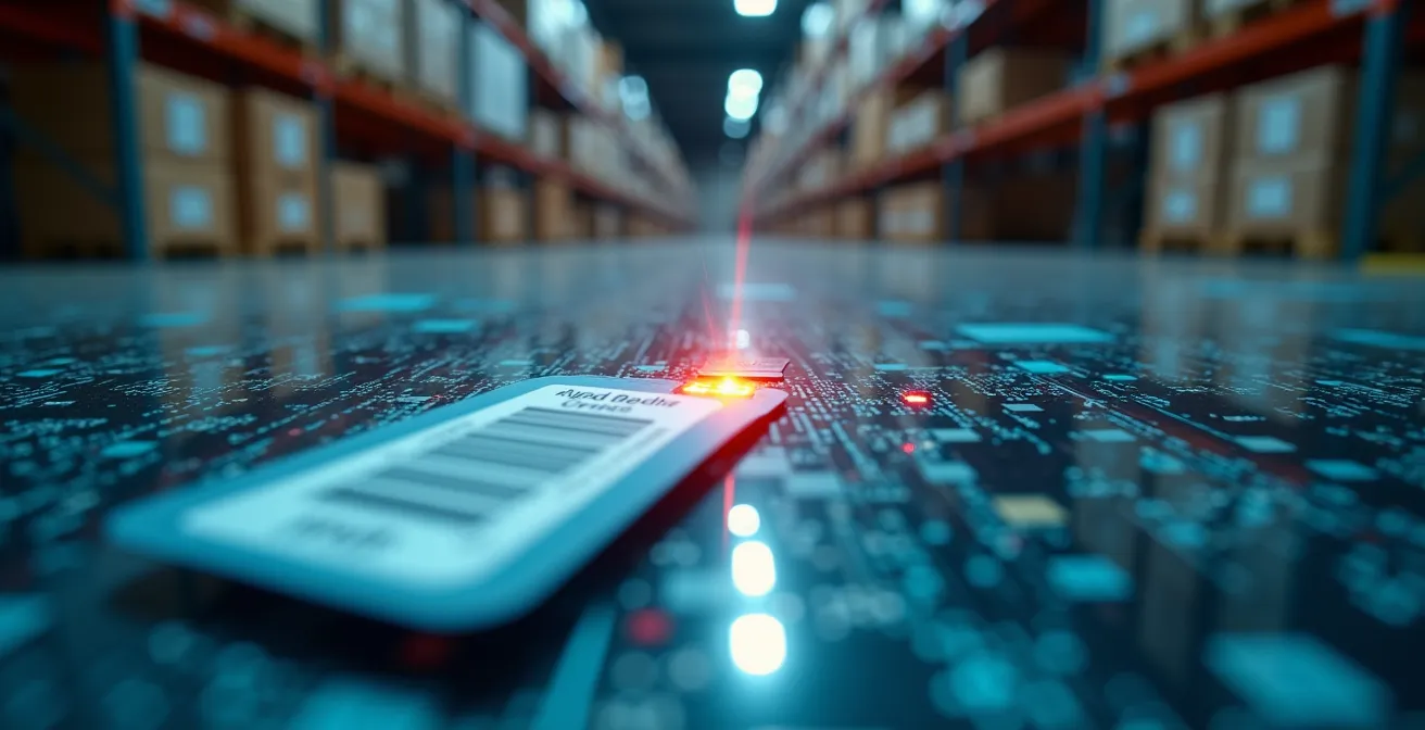 Système de traçabilité numérique dans un entrepôt logistique moderne